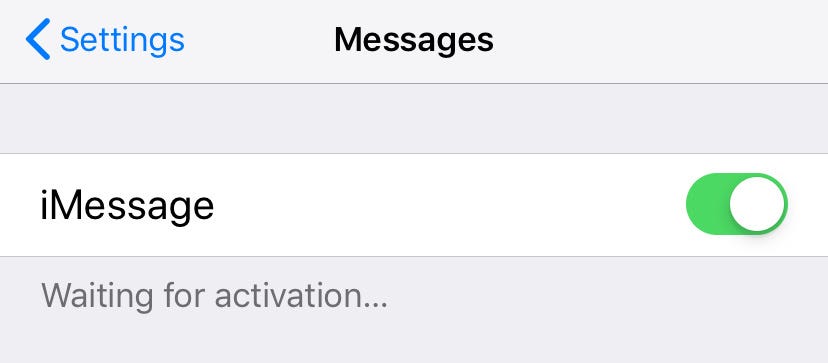 how to activate imessage on iphone